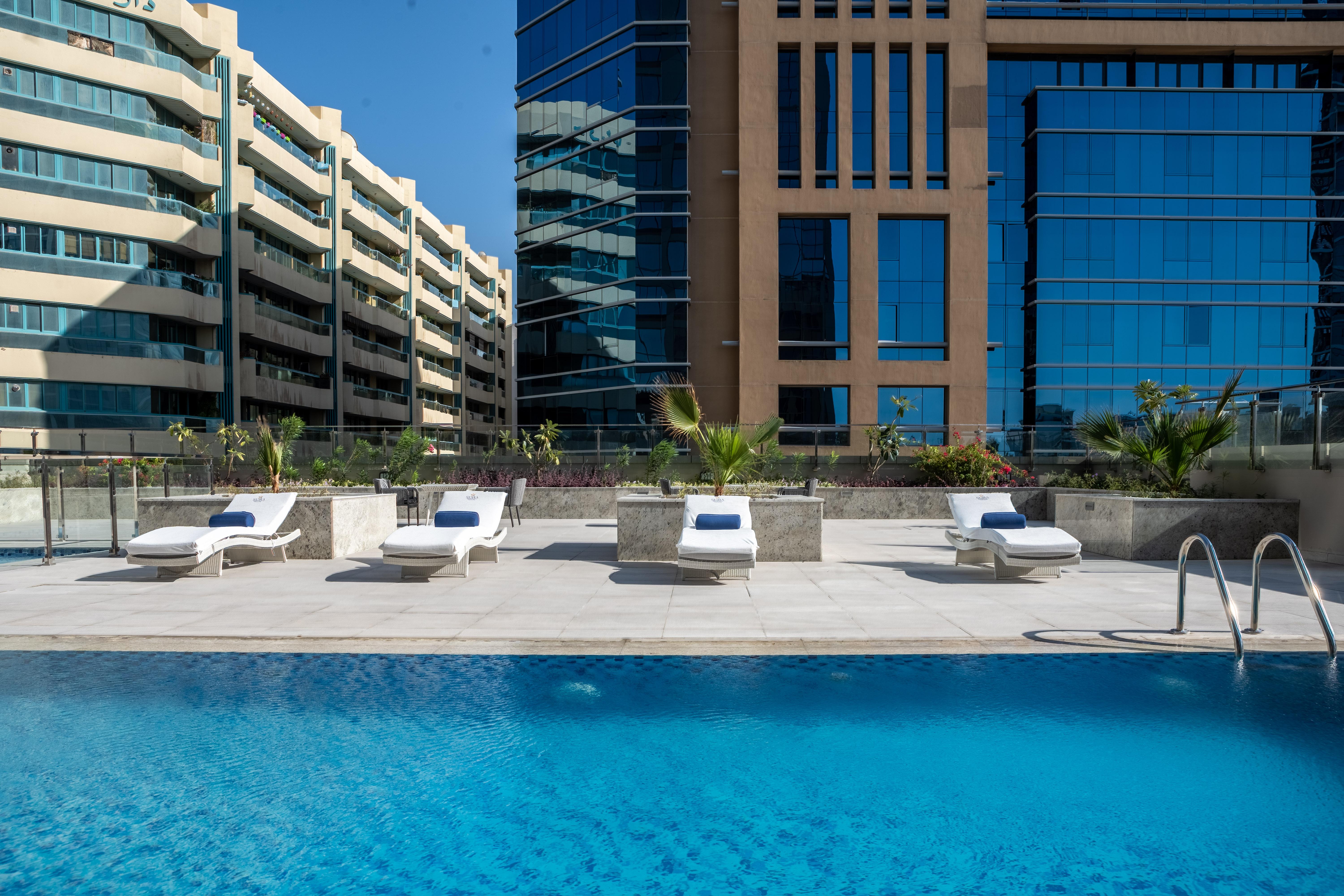 Suha Mina Rashid Hotel Apartments Dubai Exterior foto