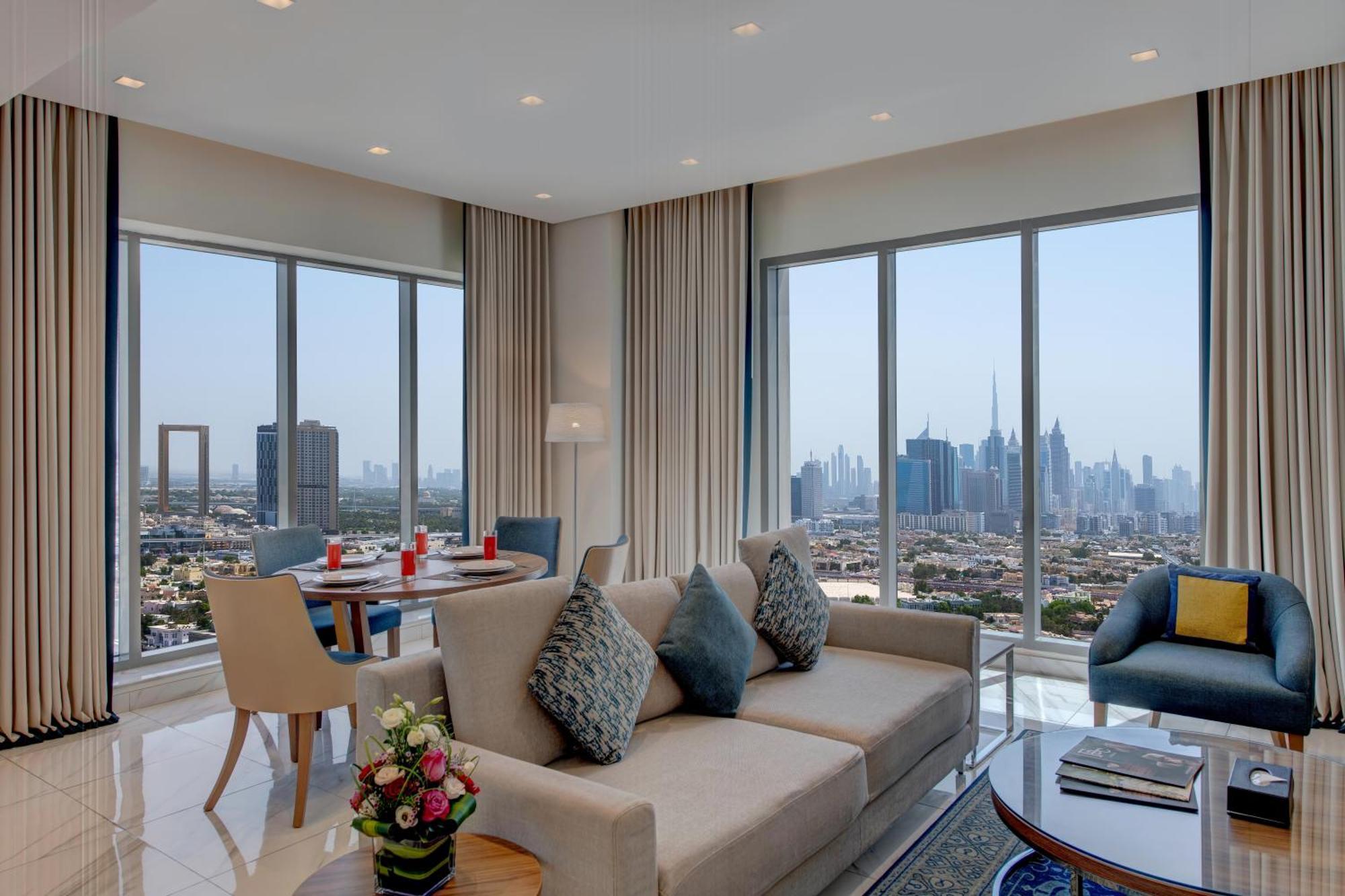 Suha Mina Rashid Hotel Apartments Dubai Exterior foto